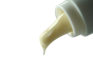 Tube of moisturizing cream isolated on transparent background