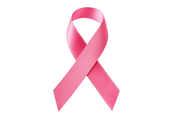 Pink ribbon symbolizing breast cancer awareness reminding us all to support and raise consciousness