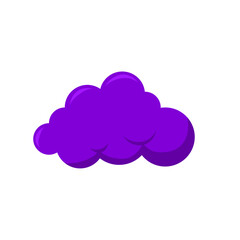 Cartoon Purple Cloud Illustration