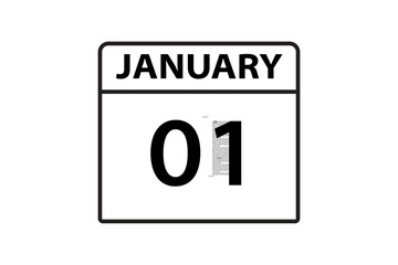 Obraz premium JANUARY 5 date on calendar design. Calendar Icon , banner, label, button, calendar vector date monthly graphic design sign,