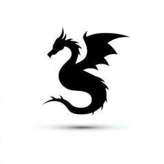 Dragon silhouette graphic