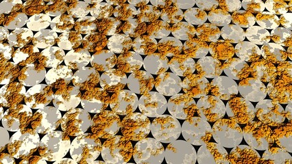 Metal texture with erosion, metal background, 3D rendering