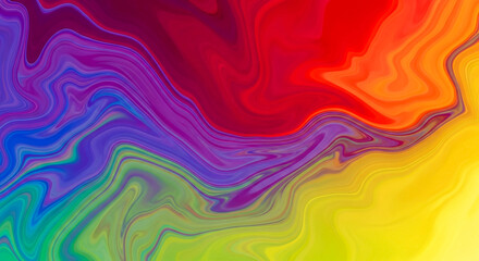 Obraz premium Abstract Swirl of Vibrant Colors in Fluid Wave-Like Pattern with Dynamic Motion