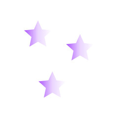 Purple Star Transparant Decoration