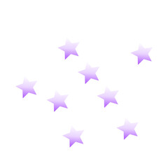 Obraz premium Purple Star Transparant Decoration