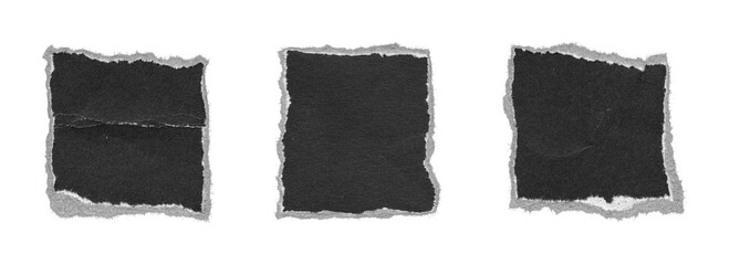 magazine cutout paper squares collection for design overlays, transparent png
