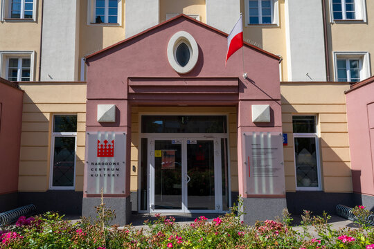 Warszawa, Polska - 15 sierpnia 2025: Narodowe Centrum Kultury w Warszawie &ndash; instytucja kultury i promocji sztuki