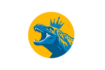 blue dragon on white background