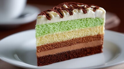 Slice of Layered Cake