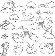 seamless pattern with clouds