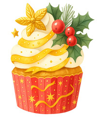 Golden Festive Swirl