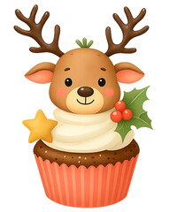 Reindeer Delight Cupcake