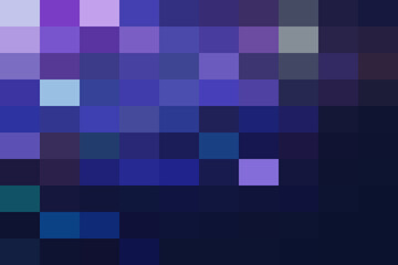 Deep Blue and Purple Pixelated Abstract Background
