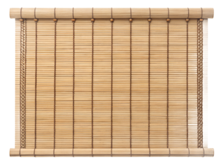 Bamboo blind isolated on transparent background