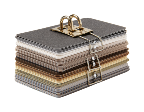 Creative stationery display office product PNG, isolated on transparent background - Powered by Adobe