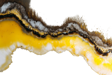 Abstract Light Burst with Yellow Center and Irregular Border PNG