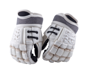 Cricket gloves action sports equipment training setup PNG, isolated on transparent background