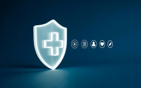 Healthcare Technology -Digital Medical Icons, Representing Modern Medicine and Health Solutions