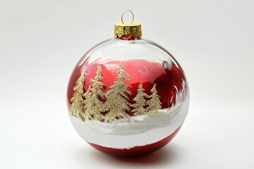 Xmas ornaments Glass ball with snow inside