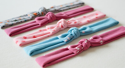 Jollybows baby girls nylon headbands, elastic hair accessories for toddlers.