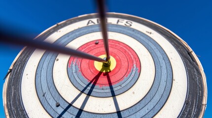 Naklejka premium dart on target