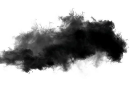 Dark cloud formation isolated on a transparent background - Powered by Adobe