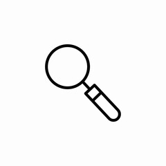 magnifying glass icon icon sign vector