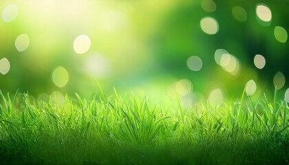 Obraz premium Fresh Green Background Bokeh