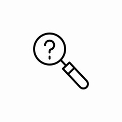 search for information icon sign vector