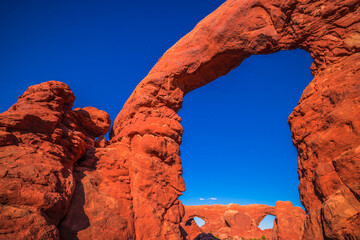 Window Arches from Turret Arch, Arches, Utah © Leos