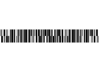 Vector pattern of straight black lines of different thicknesses on a white background. Striped vector background. Design element for covers, advertising, packaging. Border. Stripe