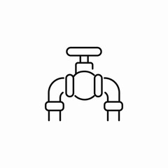 water pipe valve icon sign vector