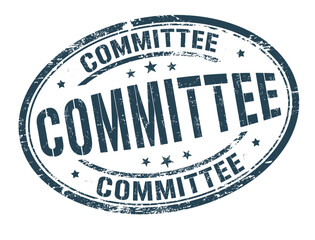 Committee grunge rubber stamp