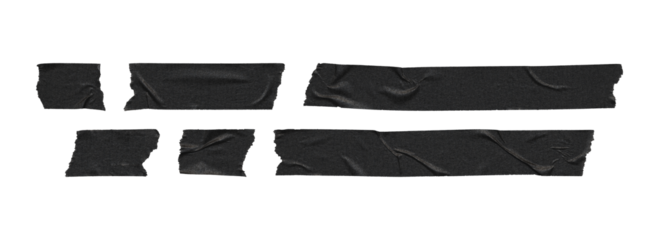 black tape wordmark helpers and layout elements, transparent png
