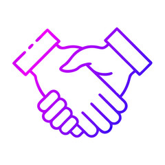 handshake icon vector illustration