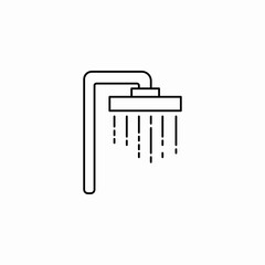 shower head water icon sign vector