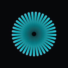 abstract blue background with circles. 