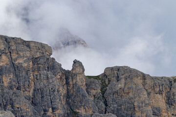 Rainy clouds in the mountains