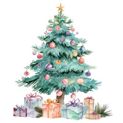 PNG Christmas Tree christmas tree illustration.