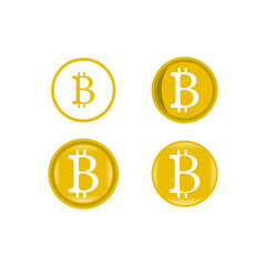 bitcoin icon set