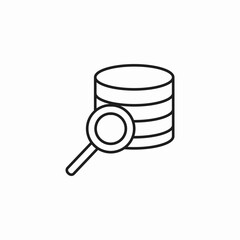 search database data icon sign vector