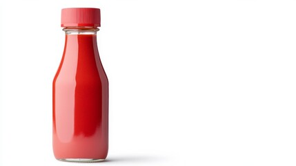 Red Sauce Bottle Mockup, Food , Condiment