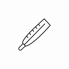 medical thermometer device icon sign vector