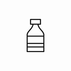 plastic beverage bottle icon sign vector