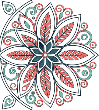 Seamless abstract floral patterns for vintage wallpaper and elegant decoration