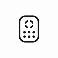 remote control device icon sign vector