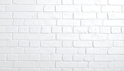 Fototapeta premium Clean White Brick Wall Background Image
