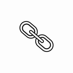 two chain links icon sign vector