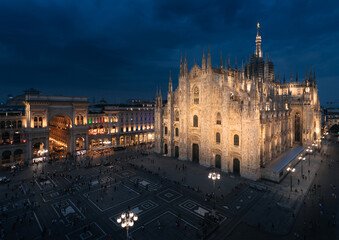 Duomo di Milano top view