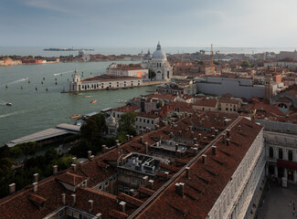 Venice, Basilica Santa Maria della Salute top view
